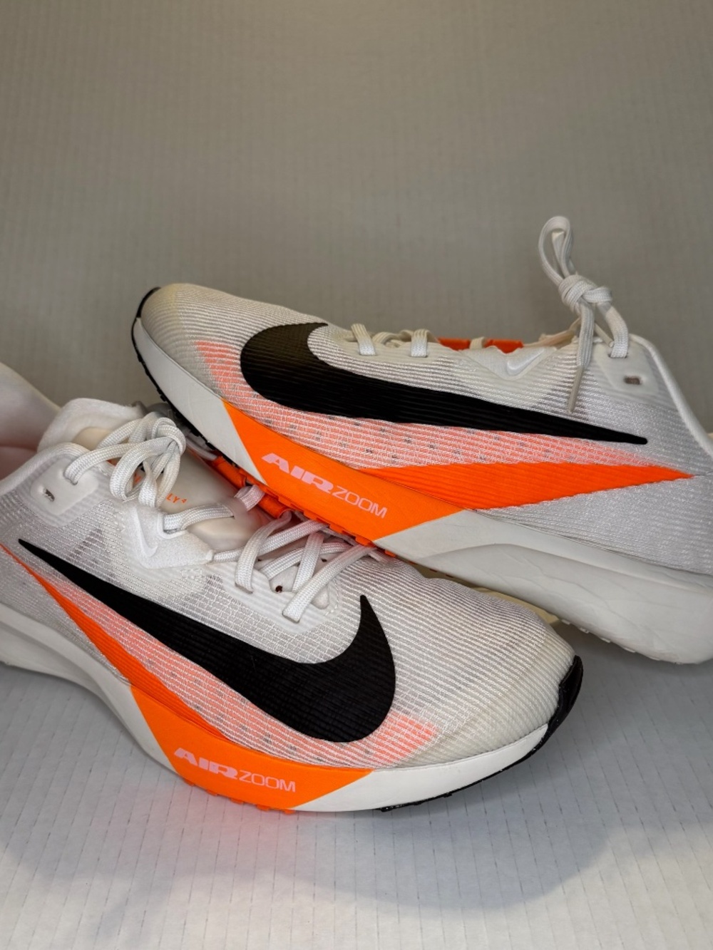 Nike Air Zoom Rival Fly 4 Men's Running Shoes White Total Orange